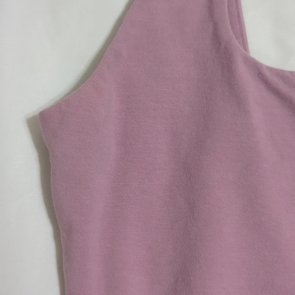 Abercrombie & Fitch Square Neck Sleeveless Bodysuit, Color Dusty Pink Size L - Picture 5 of 15